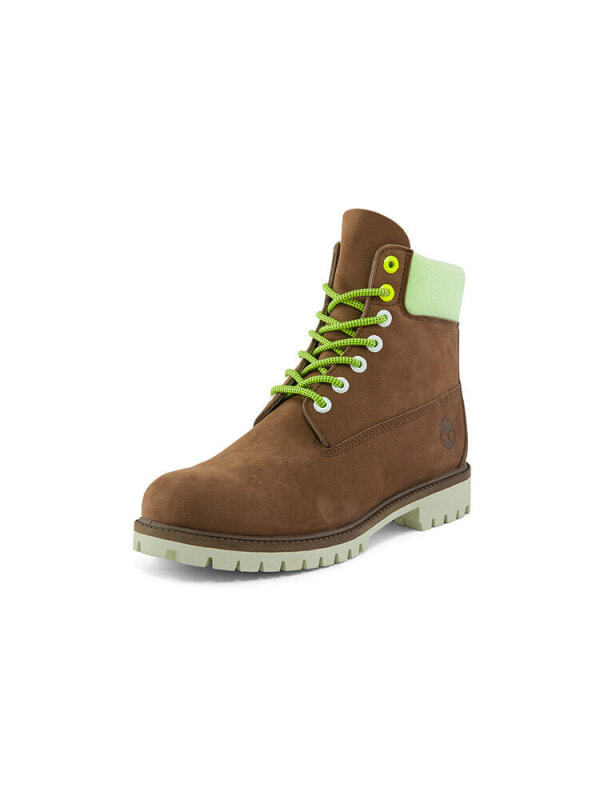 Timberland Hi Vis Heritage 6 Inch Waterproof Wide Fit Boot 'Dark Purple'A2HXSW