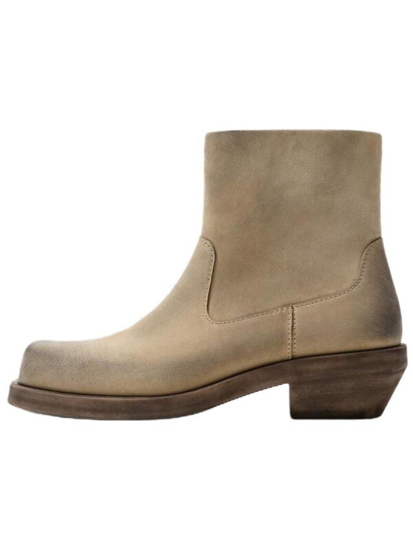 Ботинки мужские замшевые для повседневной носки ZARA 402011620107