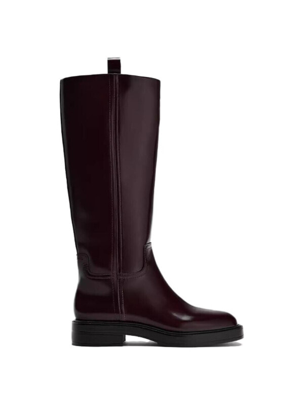 ZARA Knee high Boots 3.5cm Women's Brown11018410-35