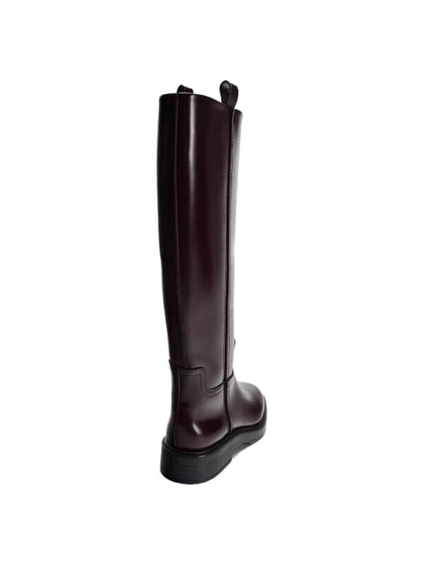 ZARA Knee high Boots 3.5cm Women's Brown11018410-35