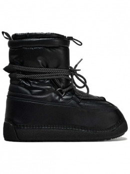 ZARA Skating Collection Thermal Short Snow Boots Women's Black12700410-38