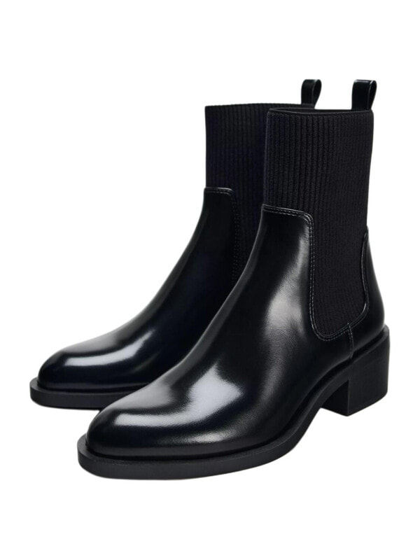 Челси ботинки короткие женские ZARA Black12157410800