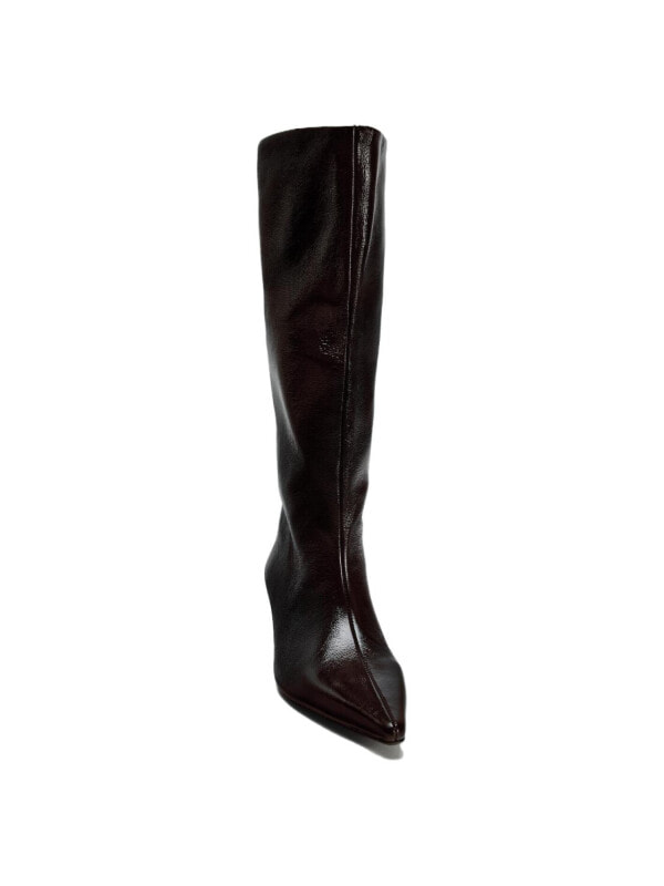 ZARA Knee high Boots 4.5cm Women's Red11006410