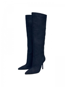 ZARA Knee high Boots 10cm Women's Blue13037410009