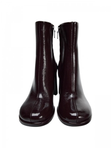 ZARA Ankle Boots 8cm Women's Dark Red Color11137410022