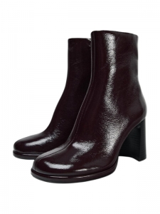 ZARA Ankle Boots 8cm Women's Dark Red Color11137410022