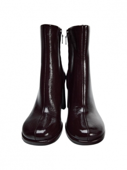 ZARA Ankle Boots 8cm Women's Dark Red Color11137410022