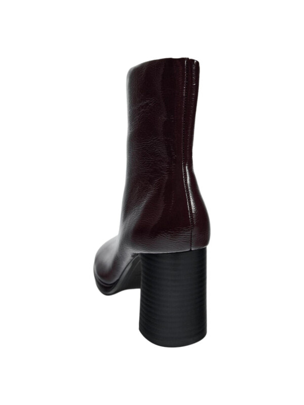 ZARA Ankle Boots 8cm Women's Dark Red Color11137410022