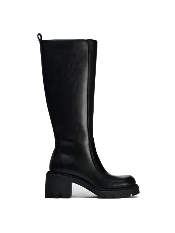 ZARA Knee high Boots 7.5cm Women's Black13049410800