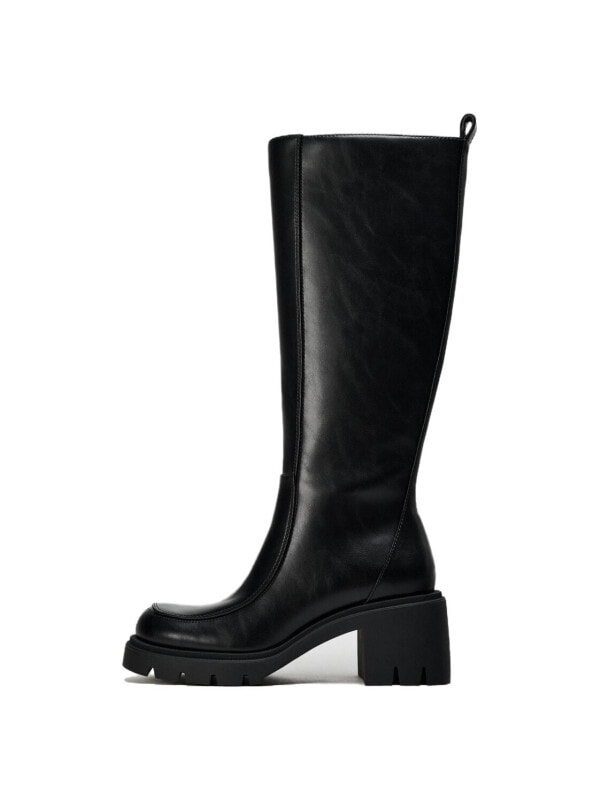 ZARA Knee high Boots 7.5cm Women's Black13049410800