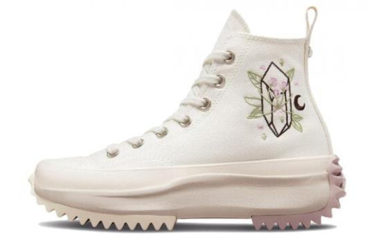 Кеды Converse Run Star Hike Canvas Shoes Unisex Mid-Top White Beige/Pink Green A03737C