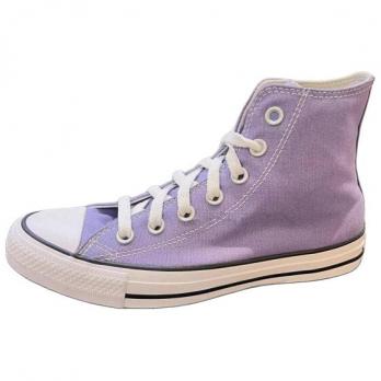 Кеды Converse All Star Canvas Shoes Women's High-Top Purple White A07873C