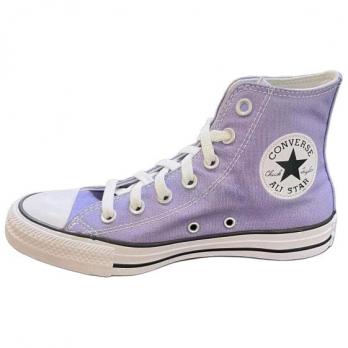 Кеды Converse All Star Canvas Shoes Women's High-Top Purple White A07873C