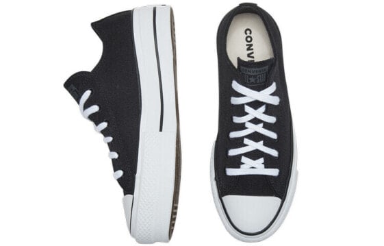 Кеды Converse All Star Lift Canvas Shoes Women's Low-Top Black White 566231C
