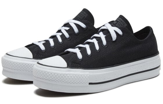 Кеды Converse All Star Lift Canvas Shoes Women's Low-Top Black White 566231C