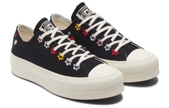 Кеды Chuck Taylor All Star Women's Converse Lift Platform Low 'Floral Embroidery' Women's A02566C