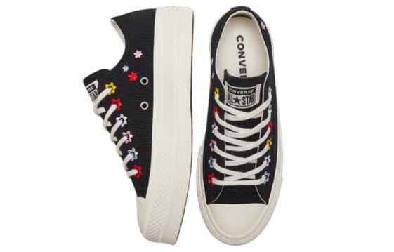 Кеды Chuck Taylor All Star Women's Converse Lift Platform Low 'Floral Embroidery' Women's A02566C