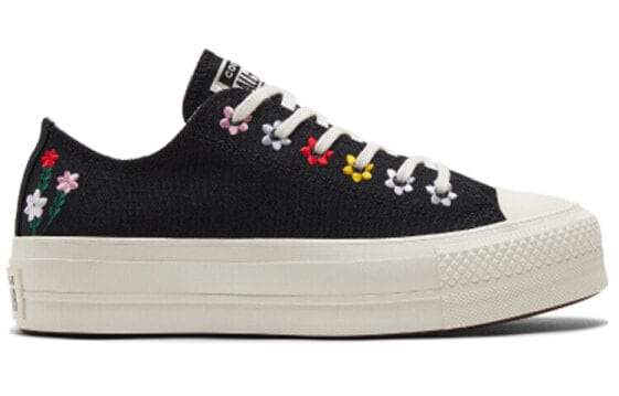 Кеды Chuck Taylor All Star Women's Converse Lift Platform Low 'Floral Embroidery' Women's A02566C