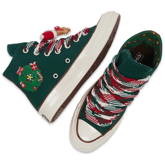 Кеды Chuck 70 Converse High 'X-Mas Gingerbread & Knit Sock - Midnight Clover' Women's A12455C