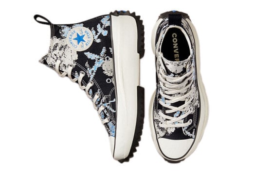 Кеды Converse Run Star Hike Hi Floral Fusion University Blue 171398C