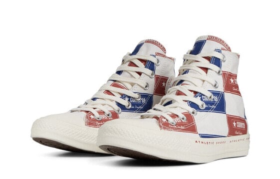 Кеды Converse Chuck Taylor All Star Canvas Shoes Unisex High-Top Red Blue/White 166500C