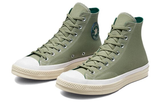 Кеды Converse 1970s Canvas Shoes Unisex High-Top Green White A00726C