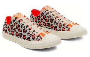 Кеды Converse All Star Canvas Shoes Unisex Low-Top Leopard 167631C