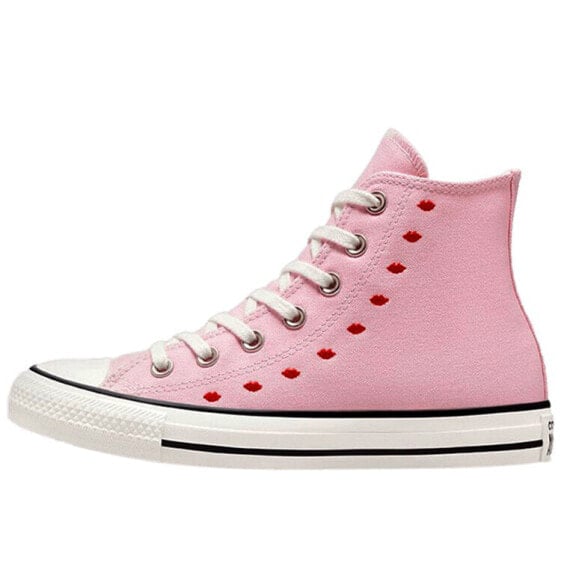 Кеды Converse Chuck Taylor All Star Hi Embroidered Hearts Pink Women's A01603C