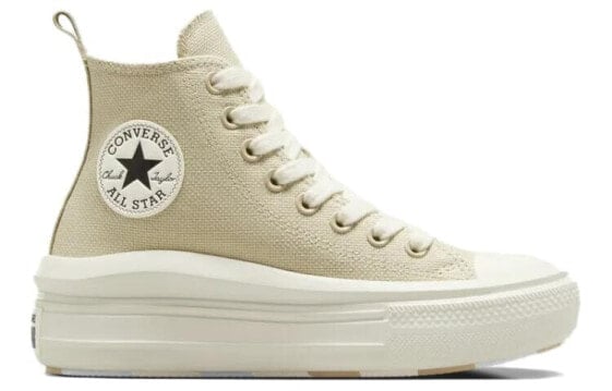 Кеды Converse All Star Move Canvas Shoes Women's High-Top Beige A09100C