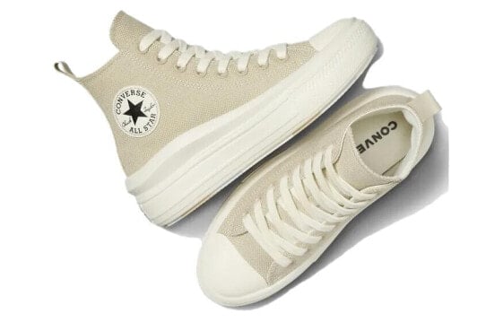 Кеды Converse All Star Move Canvas Shoes Women's High-Top Beige A09100C