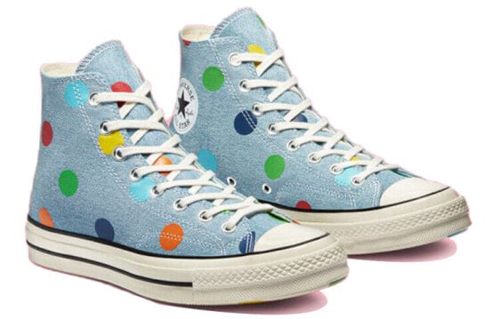 Кеды Converse Chuck Taylor All Star 70 Hi Golf Wang Denim Polka Dots 170011C