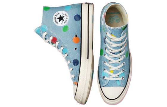Кеды Converse Chuck Taylor All Star 70 Hi Golf Wang Denim Polka Dots 170011C