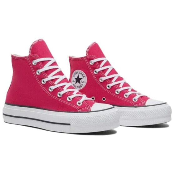 Кеды Converse All Star Lift Canvas Shoes Women's High-Top Pink A08288C