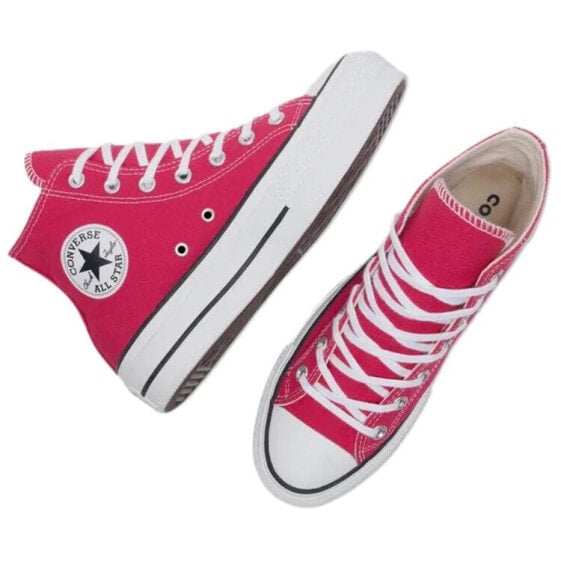 Кеды Converse All Star Lift Canvas Shoes Women's High-Top Pink A08288C