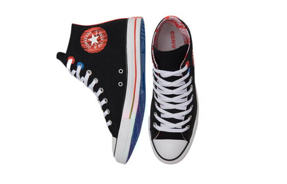 Кеды Converse Chuck Taylor All Star Canvas Shoes Unisex High-Top Black/Red 171963C
