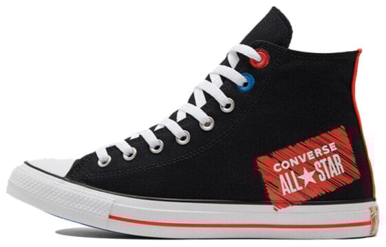 Кеды Converse Chuck Taylor All Star Canvas Shoes Unisex High-Top Black/Red 171963C
