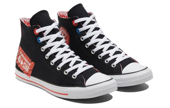 Кеды Converse Chuck Taylor All Star Canvas Shoes Unisex High-Top Black/Red 171963C