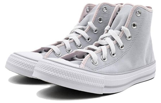 Кеды Converse Chuck Taylor All Star Canvas Shoes Women's High-Top Gray/Pink A00890C