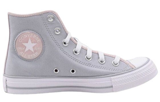 Кеды Converse Chuck Taylor All Star Canvas Shoes Women's High-Top Gray/Pink A00890C