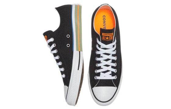 Кеды Converse Chuck Taylor All Star Canvas Shoes Unisex Low-Top Black Orange 167636C