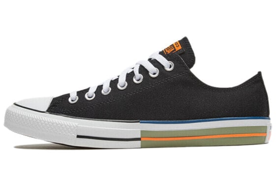 Кеды Converse Chuck Taylor All Star Canvas Shoes Unisex Low-Top Black Orange 167636C