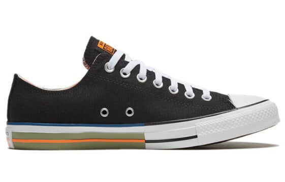 Кеды Converse Chuck Taylor All Star Canvas Shoes Unisex Low-Top Black Orange 167636C