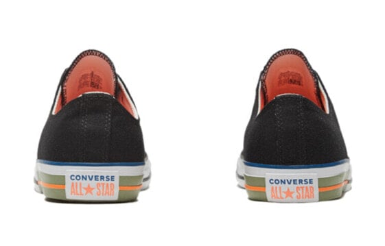 Кеды Converse Chuck Taylor All Star Canvas Shoes Unisex Low-Top Black Orange 167636C