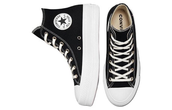 Кеды Converse Chuck Taylor All Star Canvas Shoes Women's High-Top Black White A03739C