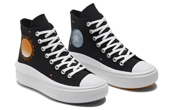 Кеды Chuck Taylor All Star Converse Move High 'Black White Orange' Women's A02896C