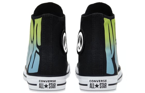 Кеды Converse Chuck Taylor All Star Canvas Shoes Unisex High-Top Black Green White 167891C