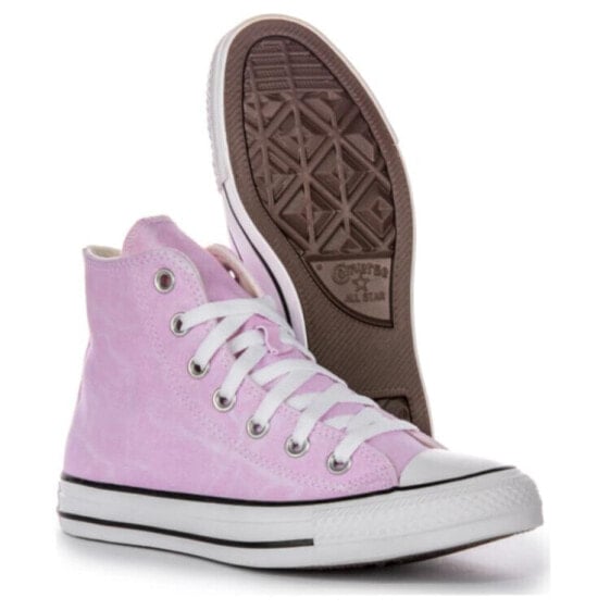 Кеды Converse All Star Canvas Shoes Women's High-Top Pink A07455C