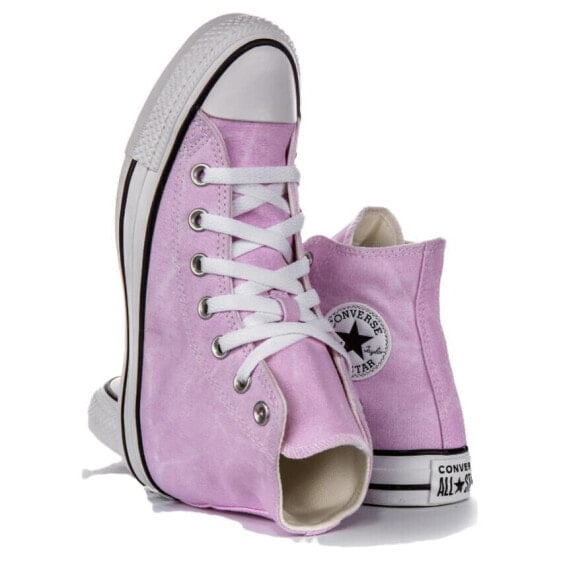 Кеды Converse All Star Canvas Shoes Women's High-Top Pink A07455C