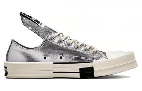 Кеды Converse Turbodrk Chuck Taylor All Star 70 Ox Rick Owens Drkshdw Silver White A01292C