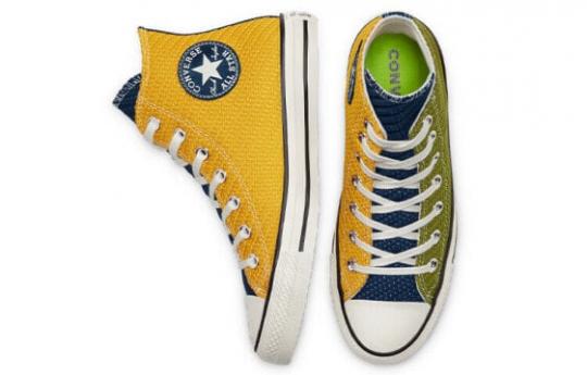 Кеды Converse Chuck Taylor All Star Canvas Shoes Women's High-Top Green/Yellow 568665C